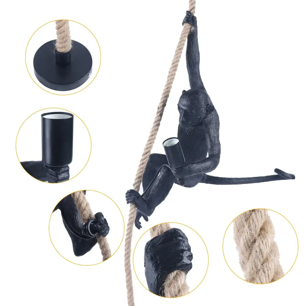 GobekUsa Monkey Rope Chandelier Pendant Light, photo 6 of 15