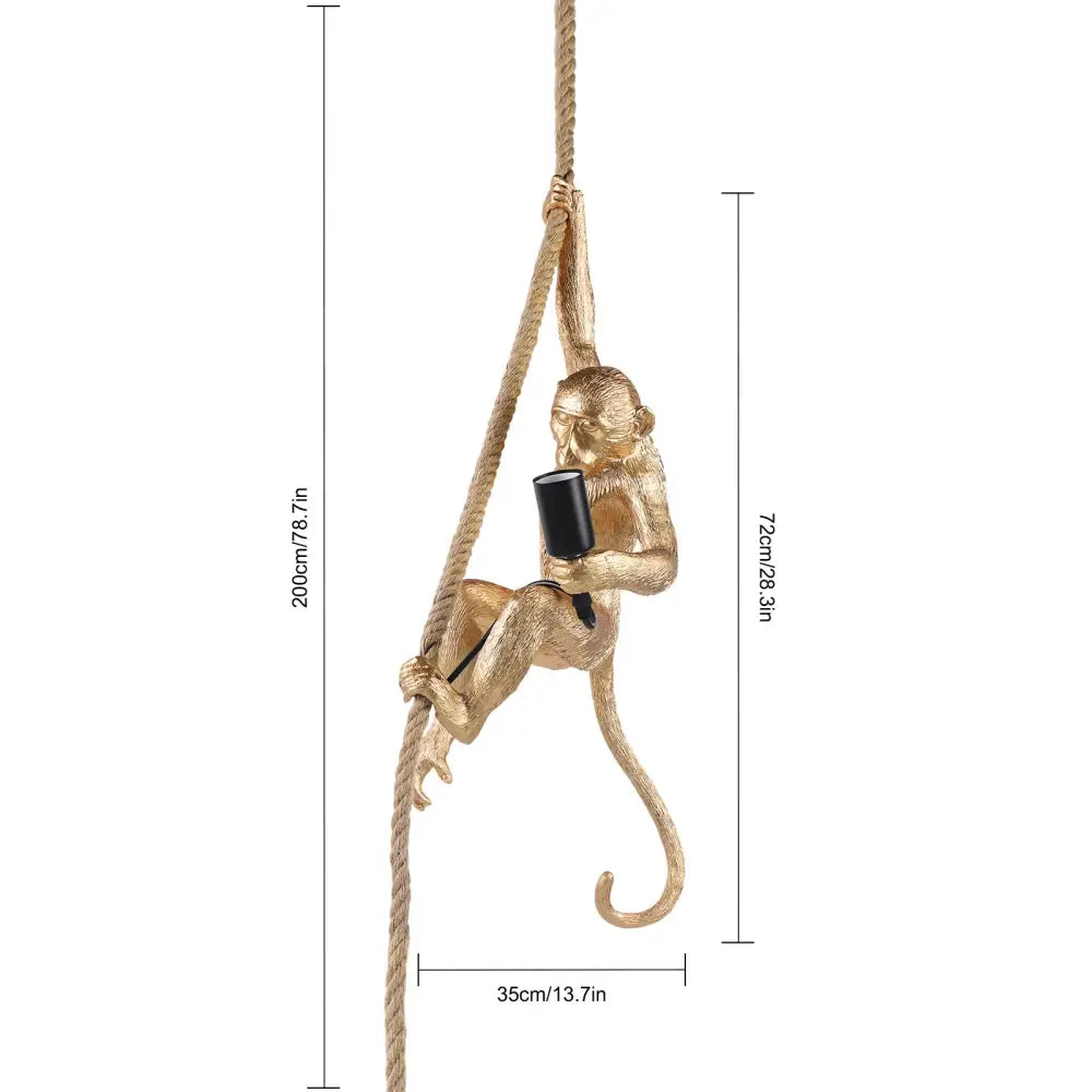 GobekUsa Monkey Rope Chandelier Pendant Light, photo 5 of 15
