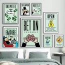 GobekUsa Monopoly Millionaire Canvas Wall Art