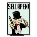 GobekUsa Monopoly Millionaire Cartoon Canvas Wall Art