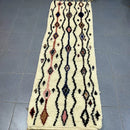 GobekUsa Moroccan Handmade Beni Ouarain Rug 2.5m x 0.7m