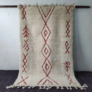 GobekUsa Moroccan Handmade Beni Ouarain Rug 2.5m x 1.5m