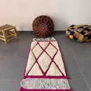 GobekUsa Moroccan Handmade Small Beni Ouarain rug 1m / 70cm
