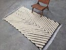 GobekUsa Moroccan Handmade Traditional Beni Ouarain Rug 245 X 146 Cm