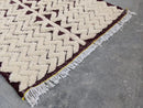 GobekUsa Moroccan Handmade Traditional Beni Ouarain Rug 252 X 137 Cm