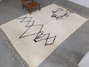 GobekUsa Moroccan Handmade Traditional Beni Ouarain Rug 310 X 210 Cm