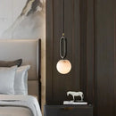 GobekUsa Moroccan Title: White Marble Hanging Lamp