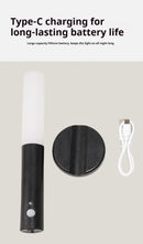Modern black motion sensor battery operated wall lamp bedroom light by Decorbites