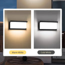 Modern black motion sensor outdoor wall light with frosted glass by Decorbites