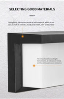Modern black motion sensor outdoor wall light with frosted glass by Decorbites