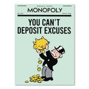GobekUsa Motivational Monopoly Millionaire Cartoon Canvas Wall Art