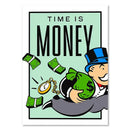 GobekUsa Motivational Monopoly Millionaire Cartoon Canvas Wall Art