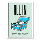 GobekUsa Motivational Monopoly Millionaire Cartoon Canvas Wall Art