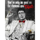 Tony montana go and get yours canvas wall art living room decor by Decorbites