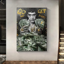Tony montana go and get yours canvas wall art living room decor by Decorbites