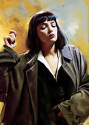 Pulp fiction canvas wall art grid set for living room decor