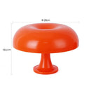 Modern orange mushroom table lamp bedroom decor by Decorbites
