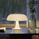 Modern orange mushroom table lamp bedroom decor by Decorbites