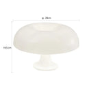 Modern orange mushroom table lamp bedroom decor by Decorbites
