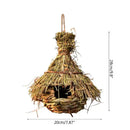 GobekUsa Natural Grass Bird Cage Hanging Parrot Nest