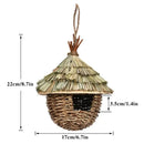 GobekUsa Natural Grass Bird Cage Hanging Parrot Nest