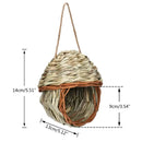 GobekUsa Natural Grass Bird Cage Hanging Parrot Nest