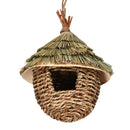 Rustic woven natural grass bird house outdoor decor garden nest by Decorbites