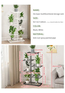 GobekUsa Natural Iron Plant Stand Holder - 4/5/6Layers