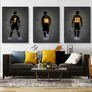 Modern ronaldo soccer stars neon wall art bedroom decor by Decorbites