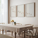 GobekUsa Neutral Canvas Triptych Wall Art Set