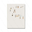 GobekUsa Neutral Canvas Triptych Wall Art Set