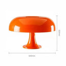 Modern glossy black led mushroom table lamp for bedroom bedside by Decorbites