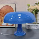 Modern glossy black led mushroom table lamp for bedroom bedside by Decorbites