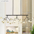 GobekUsa Nordic 27-Light Tree Branch Glass Pendant Lamp for Dining Room - Island Ceiling Light