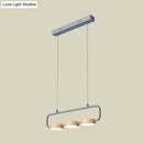 GobekUsa Nordic 3-Light Hanging Pendant with Metal and Wood Accents for Kitchen Island