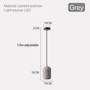 GobekUsa Nordic Cement Pendant Lamp - Industrial Style Lighting