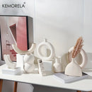 GobekUsa Nordic Ceramic Donut Vase - Home Decor Accent