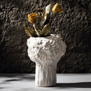 GobekUsa Nordic Ceramic Vase with Pampas Grass