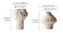 GobekUsa Nordic Ceramic Vase with Pampas Grass