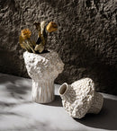 GobekUsa Nordic Ceramic Vase with Pampas Grass