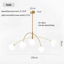GobekUsa Nordic Comet Glass Ball Chandelier - Elegant Home Décor