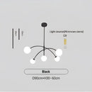 GobekUsa Nordic Comet Glass Ball Chandelier - Elegant Home Décor