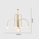 GobekUsa Nordic Comet Glass Ball Chandelier - Elegant Home Décor