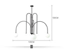 GobekUsa Nordic Comet Glass Ball Chandelier - Elegant Home Décor