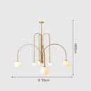 GobekUsa Nordic Comet Glass Ball Chandelier - Elegant Home Décor