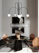 GobekUsa Nordic Comet Glass Ball Chandelier - Elegant Home Décor