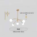 GobekUsa Nordic Comet Glass Ball Chandelier - Elegant Home Décor