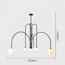 GobekUsa Nordic Comet Glass Ball Chandelier - Elegant Home Décor