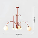 GobekUsa Nordic Comet Glass Ball Chandelier - Elegant Home Décor