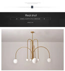 GobekUsa Nordic Comet Glass Ball Chandelier - Elegant Home Décor